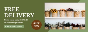 Facebook Cover Flowers Shop