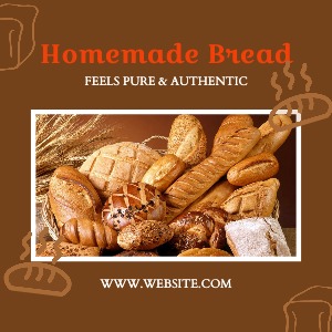 Instagram Post Homemade Bread